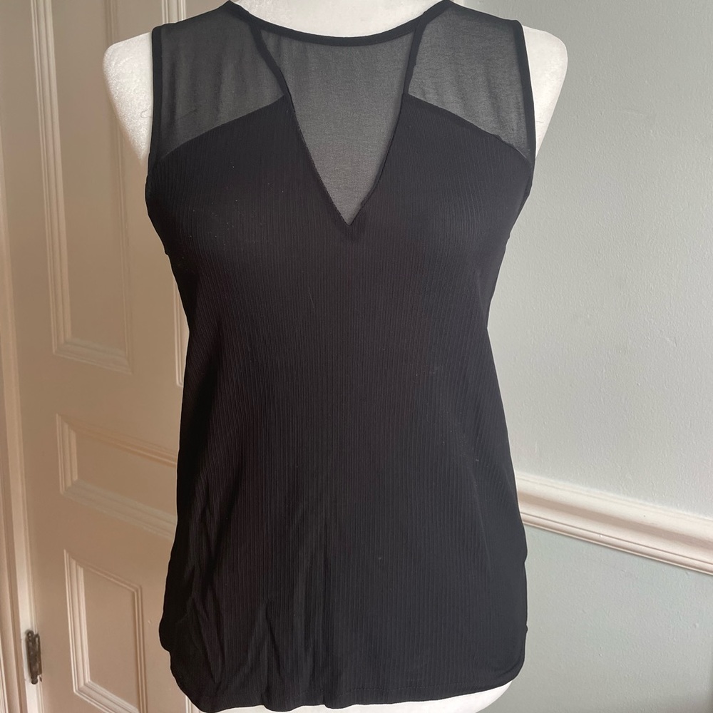 Zara Black Sleeveless Blouse